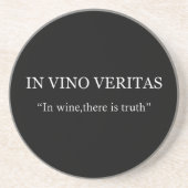 In vino veritas zandsteen onderzetter (Voorkant)
