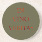 In vino veritas zandsteen onderzetter (Voorkant)