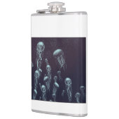 in Vinyl eingeschlagener Flachmann Heupfles (Links)