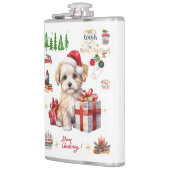 in Vinyl eingeschlagener Flachmann Heupfles (Links)