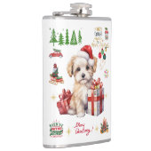 in Vinyl eingeschlagener Flachmann Heupfles (Rechts)