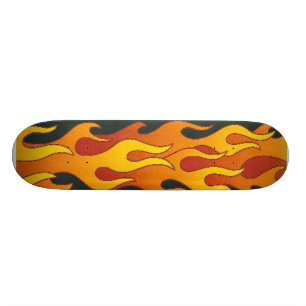 In vlammen persoonlijk skateboard