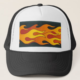 In vlammen trucker pet