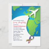 In vlucht-Away Party Invitation Kaart (Voorkant)