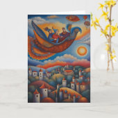 In vlucht kaart (Gele Bloem)