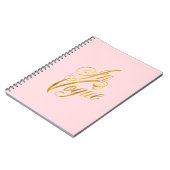 In Vogue Quote Faux Gold Foil Metallic Mode Notitieboek (Linkerzijde)