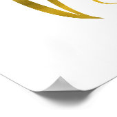 In Vogue Quote Faux Gold Foil Metallic Mode Poster (Hoek)