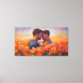 in volle bloei: de tulpenaffaire van de homoseksue canvas afdruk (Voorkant)