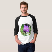 In voller Blüte – Basic 3/4 Ärmel Raglanshirt T-shirt (Voorkant volledig)
