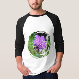 In voller Blüte – Basic 3/4 Ärmel Raglanshirt T-shirt