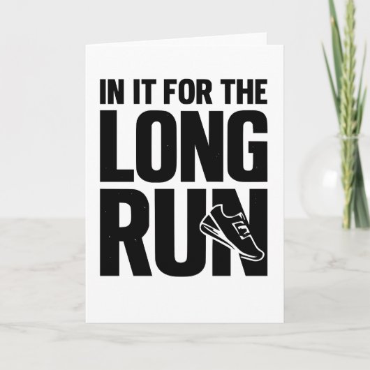 in voor de lange termijn hardloper grap hardloop q kaart (Voorkant)