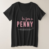 In voor een Penny T-shirt tot 4x (Design voorkant)