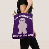In voor plezier verblijf voor Win Game Humor Tote Bag (Dichtbij)