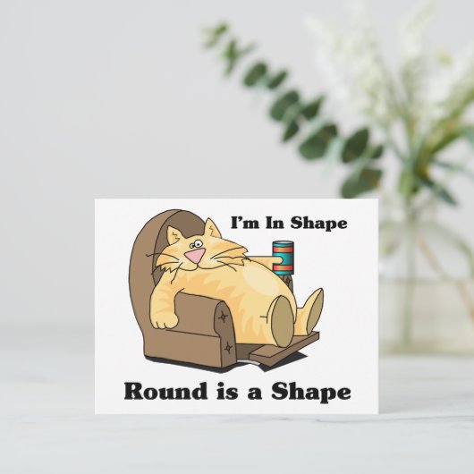 In vorm kat briefkaart (Staand voorkant)