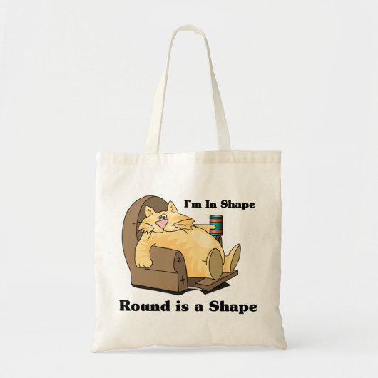 In vorm kat tote bag (Voorkant)