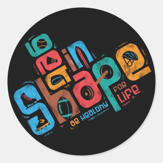 In vorm ronde sticker (Voorkant)