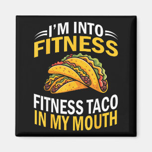 In vorm taco in mond grappige cinco de mayo magneet