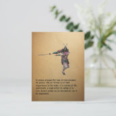 In vrede tref voor oorlog, in… briefkaart (Staand voorkant)