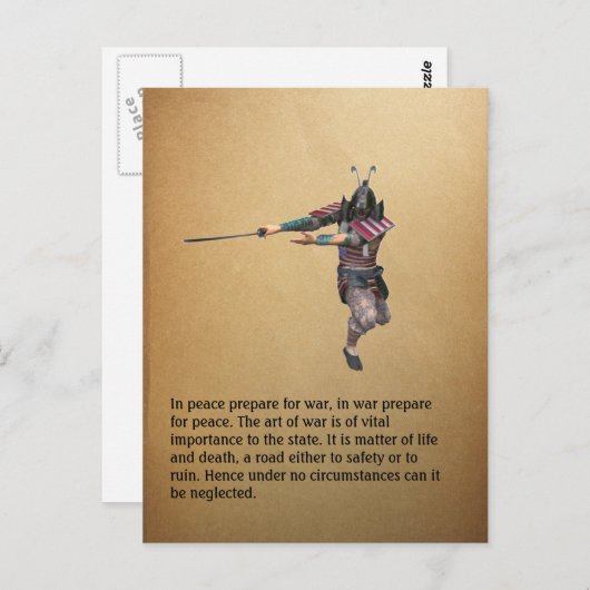 In vrede tref voor oorlog, in… briefkaart (Voorkant / Achterkant)