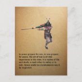 In vrede tref voor oorlog, in… briefkaart (Voorkant)