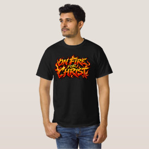 In vuur en vlam voor Christus T-shirt