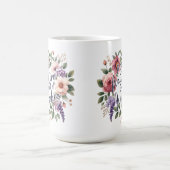 In Wachten werkt God Christelijk Bloemen Koffiemok (Center)