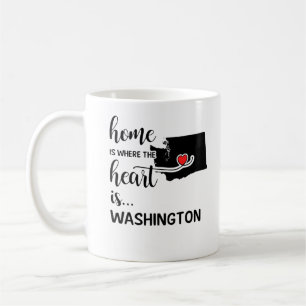 In Washington thuis is het hart daar Koffiemok