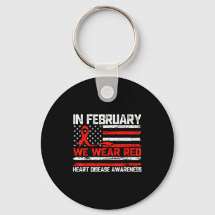 In Wear Februari Rode Hartziektebewustzijn Sleutelhanger