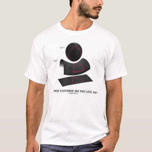In welk universum woon je? t-shirt (Voorkant)