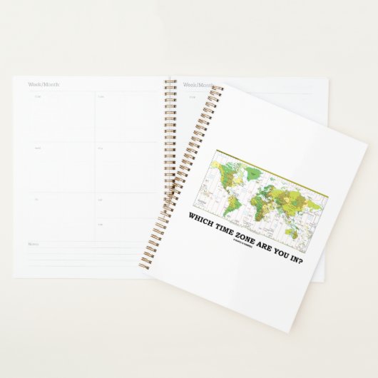 In welke tijdzone ben je? Wereldkaart Planner (Display)