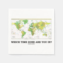 In welke tijdzone ben je? Wereldkaart