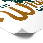 In Whiskey vertrouwen we op: Grappige Whisky Lover Poster (Hoek)