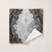 In-White Elegant Lacework Couture Bad Handdoek (Wasdoekje)