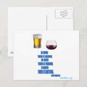 In wijn... briefkaart (Voorkant / Achterkant)
