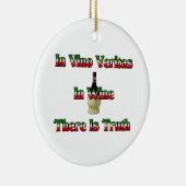 In wijn is de waarheid keramisch ornament (Rechts)