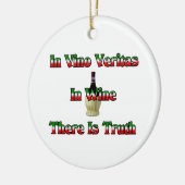 In wijn is de waarheid keramisch ornament (Links)
