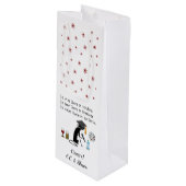 In wijn is er Gezegde van de Wisdom Funny Wijn Cadeautas (Voorkant Gekanteld)