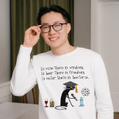 In wijn is er Wisdom Funny Wine Gezegde T-shirt