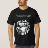 "In wijn is wijsheid" druk trendy mannen T-shirt u (Voorkant)