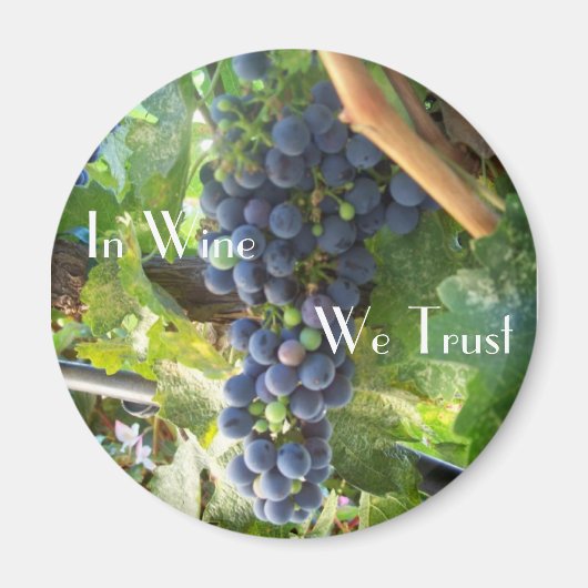 In wijn vertrouwen we magneet (Voorkant)