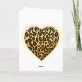 In Wild About You Dierenprint Valentijnse Kaart (Achterkant)