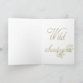 In Wild About You Dierenprint Valentijnse Kaart (Binnen)