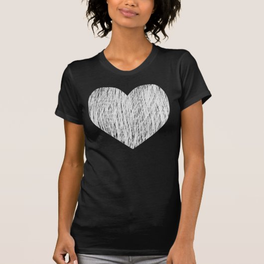 In - wit boven zwart t-shirt (Voorkant)