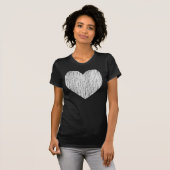 In - wit boven zwart t-shirt (Voorkant volledig)