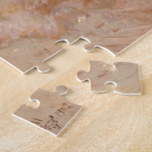 In Without Knocking, 1909 by Charles M Russell Legpuzzel (Zijkant)