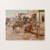In Without Knocking, 1909 by Charles M Russell Legpuzzel (Horizontaal)