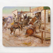 In Without Knocking, 1909 by Charles M Russell Muismat (Voorkant)
