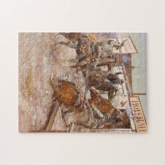 In Without Knocking 1909 - Charles Marion Russell Legpuzzel (Horizontaal)