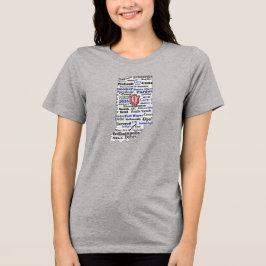 IN Word Cloud (V1 Blauw) vrouwen shirt