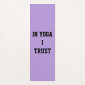 In Yoga vertrouw ik Lavender Yoga Mat (Voorkant)